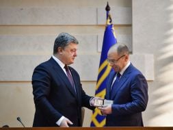 Petro Poroshenko and Maxim Stepanov