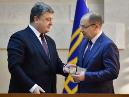 Petro Poroshenko and Maxim Stepanov