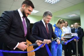 Petro Poroshenko and Olga Harlan