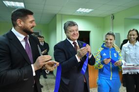 Petro Poroshenko and Olga Harlan