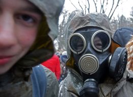 Участник "Снежной битвы"