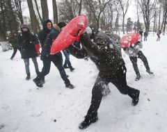 Участники "Снежной битвы"