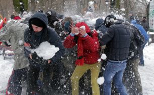 Участники "Снежной битвы"