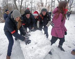 Участники "Снежной битвы"