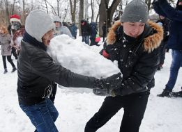Участники "Снежной битвы"