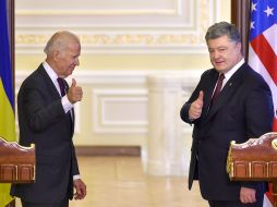 Petro Poroshenko and Joe Biden