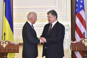 Petro Poroshenko and Joe Biden