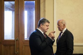Meeting of Petro Poroshenko and Joe Biden