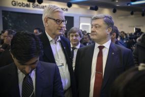 Petro Poroshenko and Carl Bildt