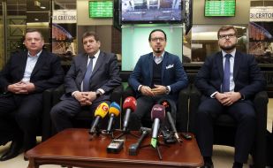 Jaroslav Dubnevich, Vladimir Kistion, Wojciech Balchun and Eugene Kravtsov