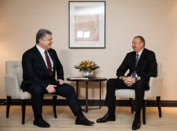 Petro Poroshenko and Ilham Aliyev