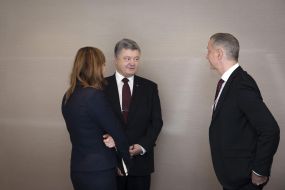 Petro Poroshenko and Boris Lozhkyn