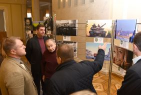 Photo exhibition of  "cyborg" Ruslan Borovik