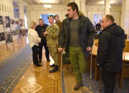 Photo exhibition of  "cyborg" Ruslan Borovik