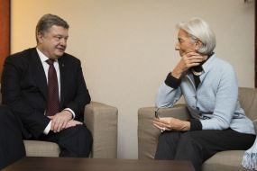 Petro Poroshenko and Christine Lagarde