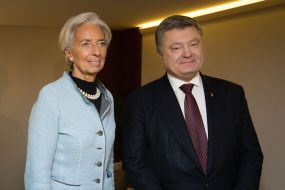 Petro Poroshenko and Christine Lagarde