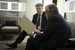 Petro Poroshenko and António Guterres