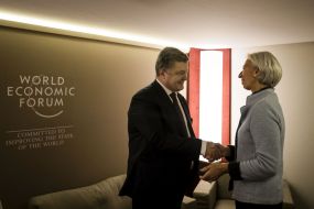 Petro Poroshenko and Christine Lagarde