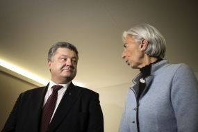 Petro Poroshenko and Christine Lagarde