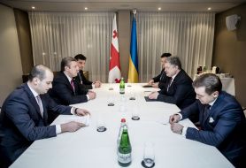 Meeting of Petro Poroshenko and Giorgi Kvirikashvili