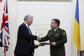 Michael Fallon and Stepan Poltorak