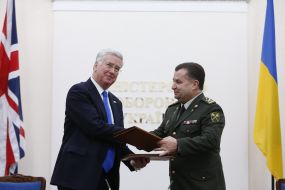Michael Fallon and Stepan Poltorak