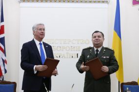 Michael Fallon and Stepan Poltorak