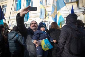 The man with the child