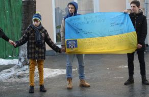 The action "Chain of Unity" in Zhitomir