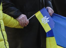 The action "Chain of Unity" in Zhitomir