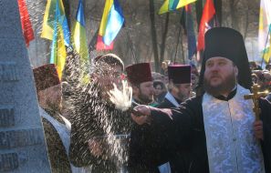 Opening of the monument soldiers of Ukrainian People's Army