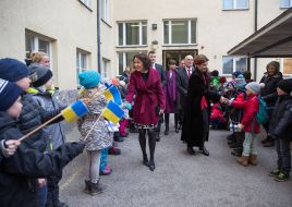 Marina Poroshenko and Yyenni Haukio
