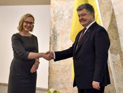 Meeting of Petro Poroshenko and Maria Lohelа