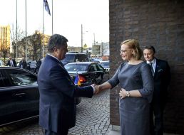 Meeting of Petro Poroshenko and Maria Lohelа