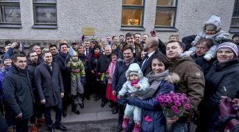 Poroshenko with Ukrainian diaspora in Finland
