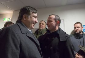 Yegor Sobolev and Mikheil Saakashvili