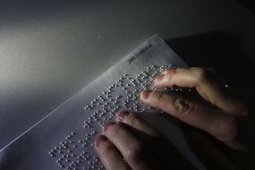 Instructions to medicines, printed in Braille