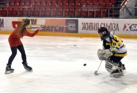 Участники мероприятия «Тренировка со звездой»