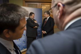 Petr Poroshenko and Sigmar Gabriel