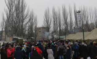 Point of heating and field kitchens in Avdeevka