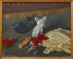 The painting Oleg Antonov "Children toys"