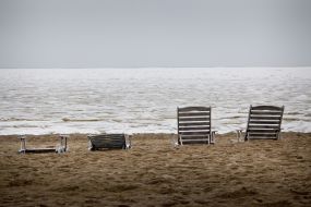 Frozen sea in Odessa