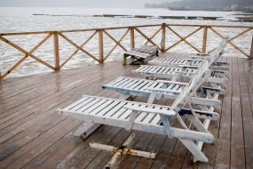 Frozen sea in Odessa