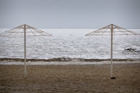 Frozen sea in Odessa