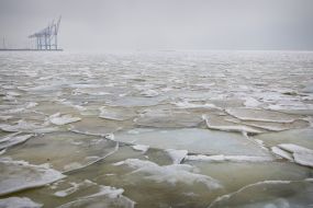 Frozen sea in Odessa