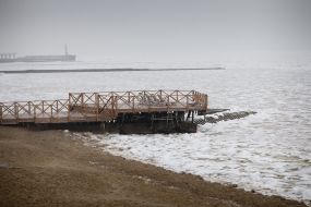 Frozen sea in Odessa