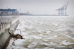 Frozen sea in Odessa
