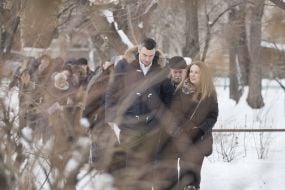 Vitali Klitschko communicating with the locals