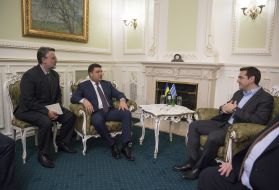 Meeting of Vladimir Groisman and Alexis Tsipras