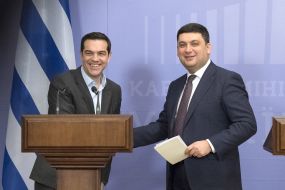 Meeting of Vladimir Groisman and Alexis Tsipras